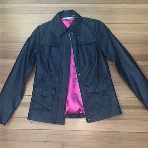 Isaac Mizrahi live leather jacket.